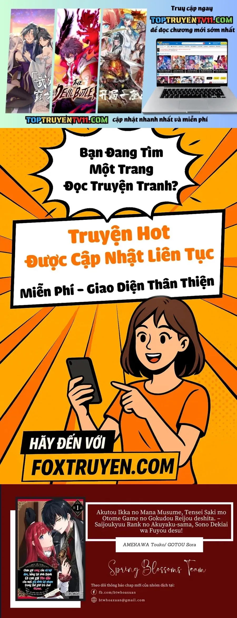 Trang 2 - Akutou Ikka No Mana Musume, Tensei Saki Mo Otome Game No Gokudou Reijou Deshita. – Saijoukyuu Rank No Akuyaku-Sama, Sono Dekiai Wa Fuyou Desu!