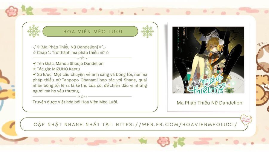 Ma Pháp Thiếu Nữ Dandelion Chap 1