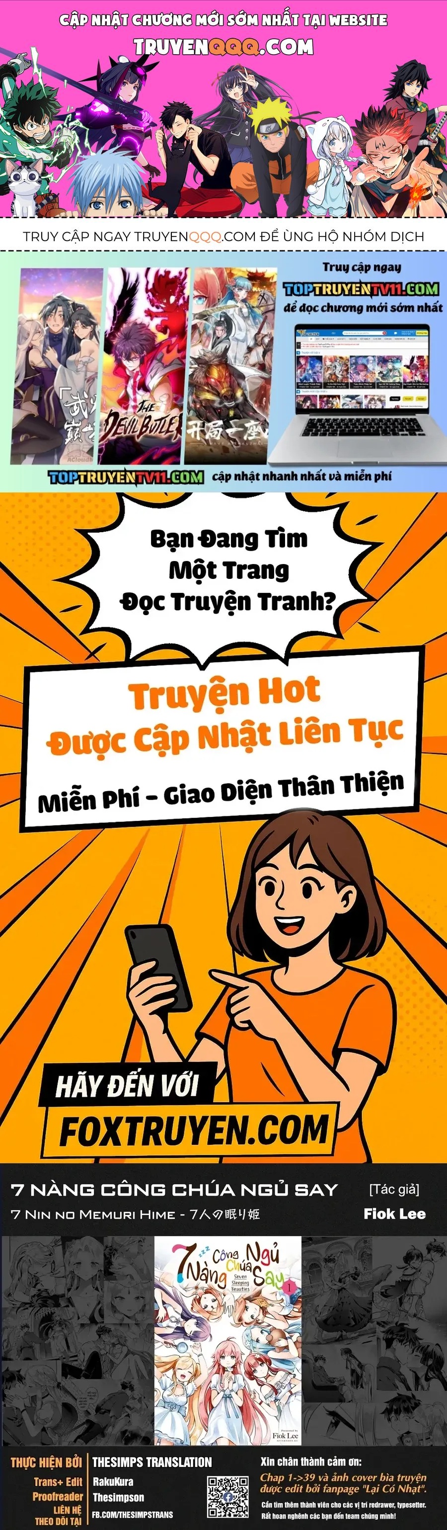 Trang 1 - 7 Nàng Công Chúa Ngủ Say