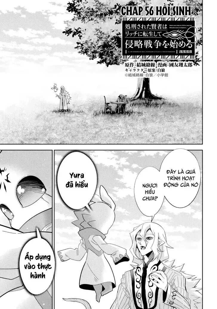 Shokei Sareta Kenja wa Lich ni Tensei Shite Shinryaku Sensou wo Hajimaru Chap 56 - Next Chap 55