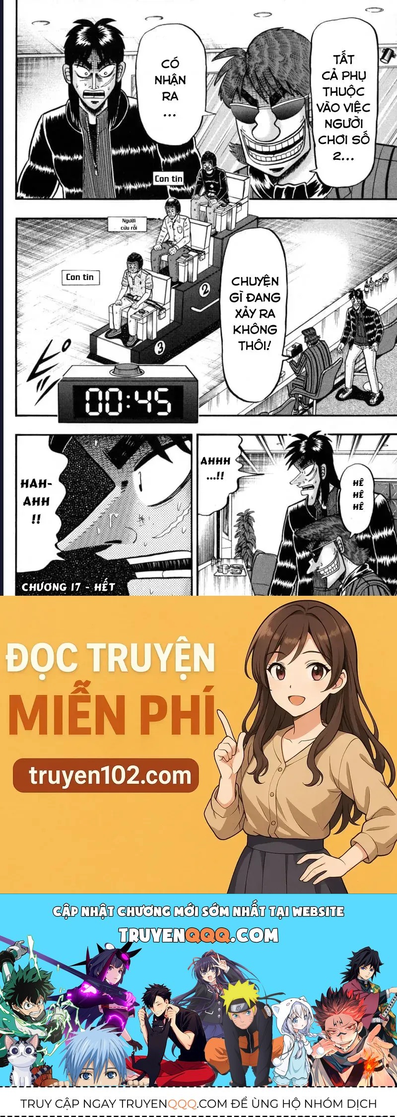 Tobaku Datenroku Kaiji: Kazuya-Hen Chap 17 - Next Chap 16