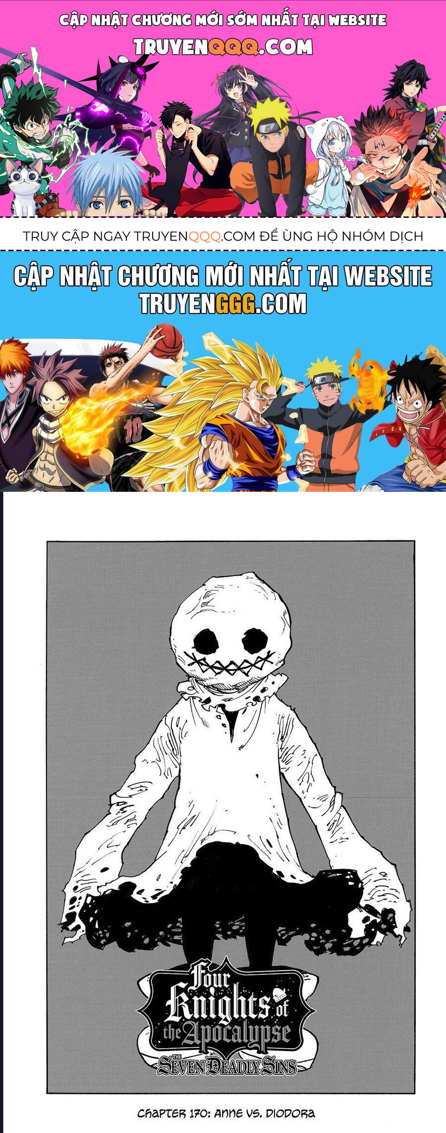 Tứ Kỵ Sĩ Khải Huyền Chap 170 - Next Chap 169