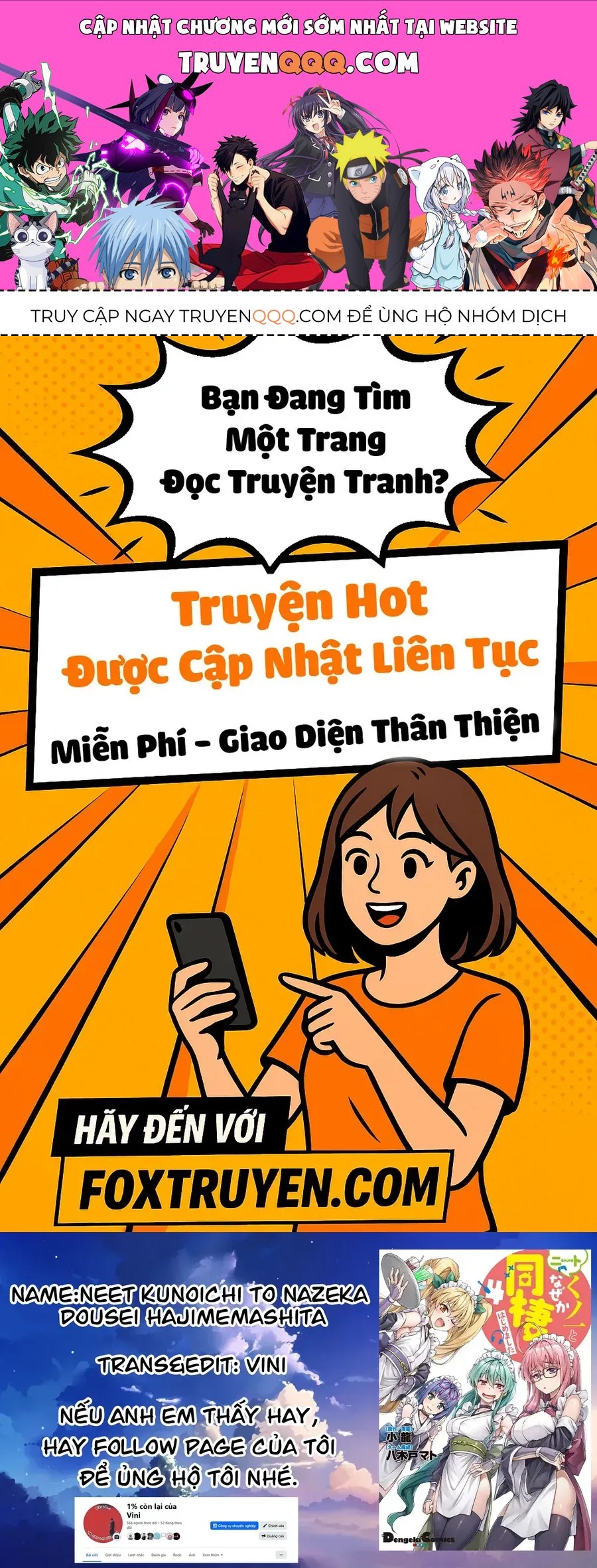 Neet De Otaku Na Kunoichi To Naze Ka Dousei Hajimemashita Chương 12 - Trang 1