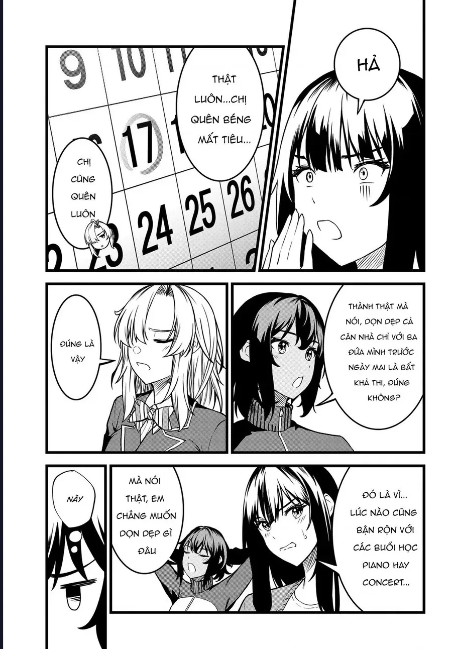 Tensai Bishoujo Sanshimai Wa Isourou Ni Dake Choro Kawaii Chương 2 - Trang 11