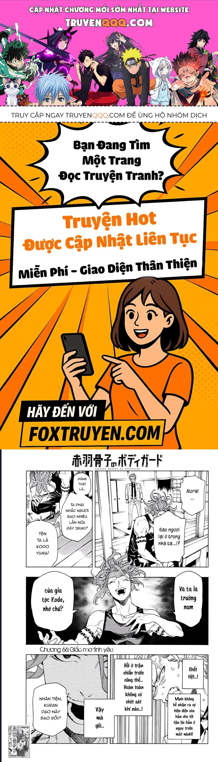 Vệ sĩ của Akabane Honeko Chapter 66 - TC Truyện