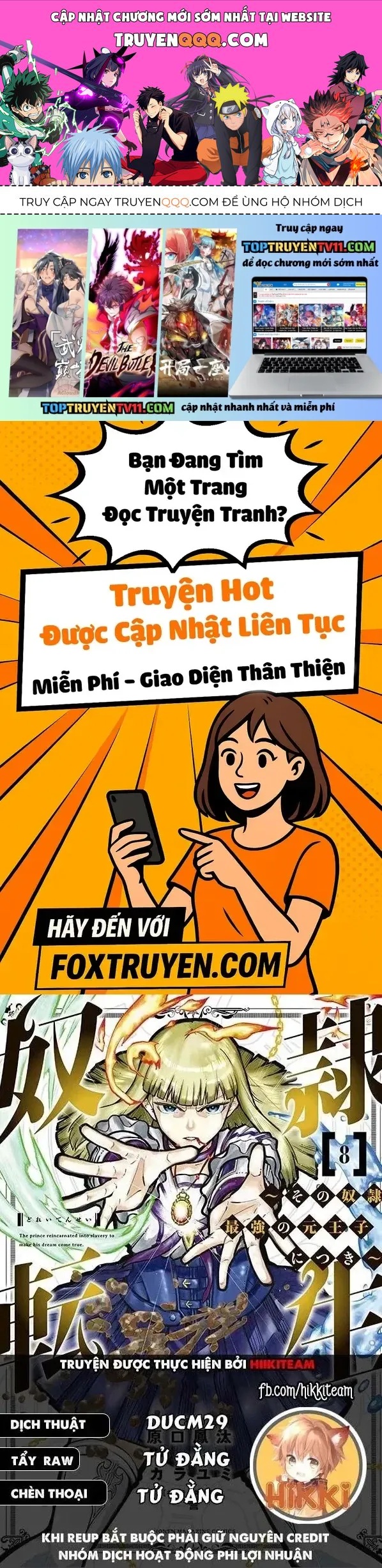 Trang 1 - Dorei Tensei: Sono Dorei, Saikyou no Moto Ouji ni Tsuki