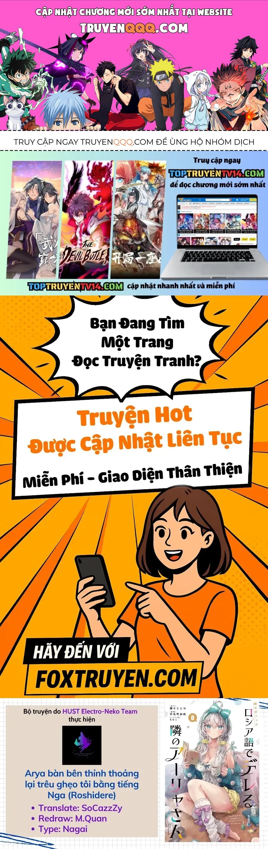 Arya bàn bên thỉnh thoảng lại trêu ghẹo tôi bằng tiếng Nga Chap 71 - Next Chap 72