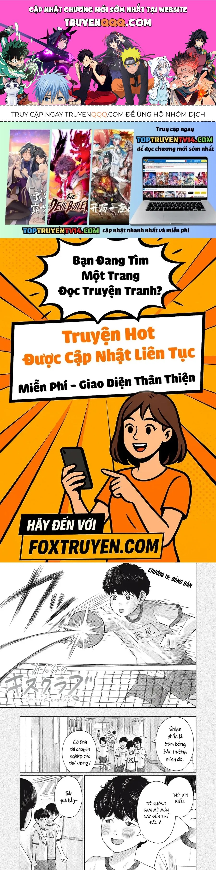 Câu Lạc Bộ Hôn Hít Cho Mọi Nhà Chương 19 - Trang 1