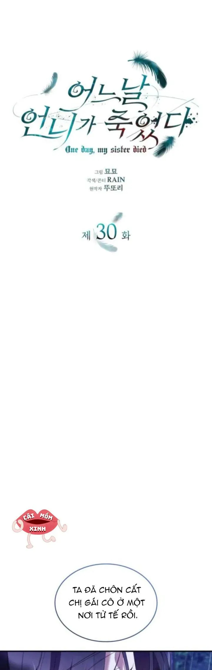 Vào Ngày Mà Chị Gái Tôi Qua Đời