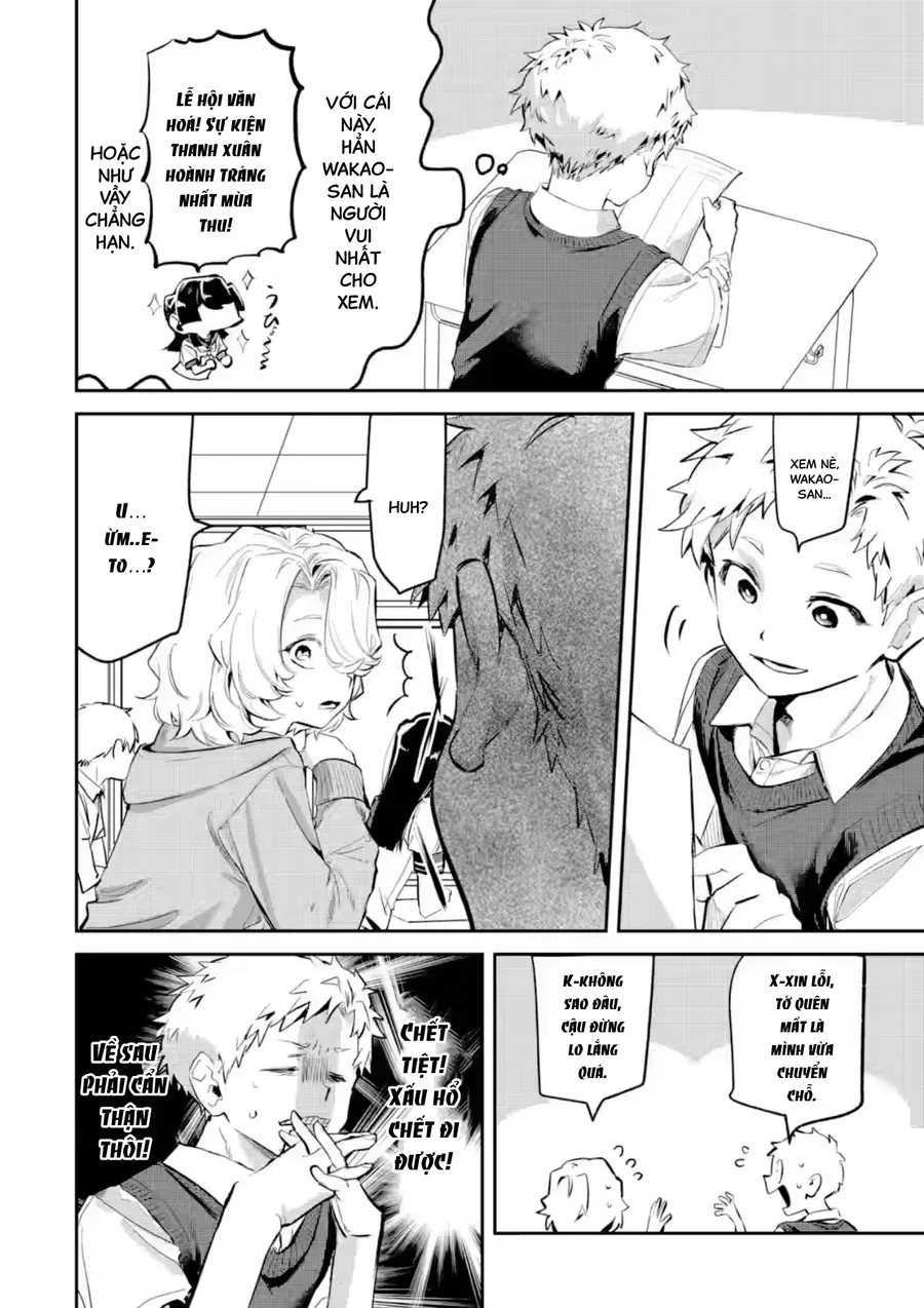 Cô Bạn Wakao-San Bàn Bên Có Vẻ Nhìn Thấy Gương Mặt Của Tôi Nhưng Tôi Thì Không Chap 22 - Next Chap 23