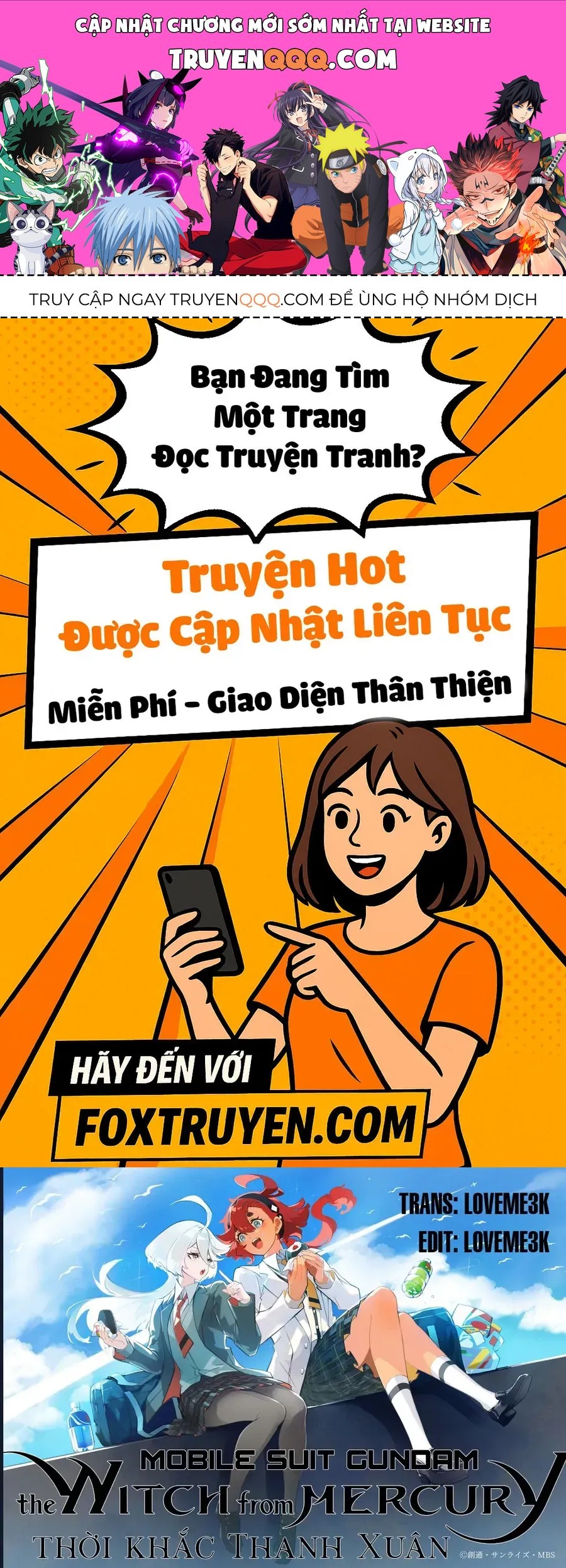 Chiến Sĩ Cơ Động Gundam: Pháp Sư Đến Từ Sao Thủy - Thời Khắc Thanh Xuân Chap 5.1 - Next Chap 6.1