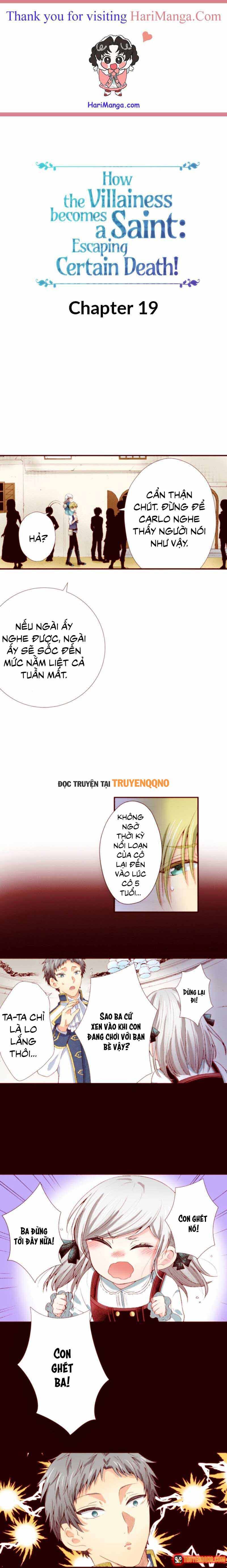 Tuy Là Ác Nữ Nhưng Tôi Quyết Thành Thánh Nữ Để Né Cờ Chết Chap 19 - Next Chap 18