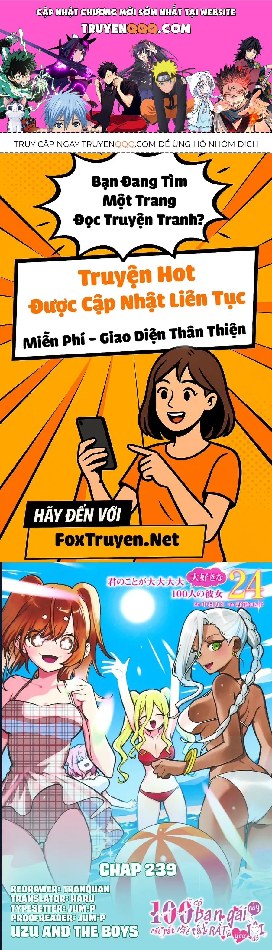 Kimi No Koto Ga Dai Dai Dai Dai Daisuki Na 100-Ri No Kanojo [Chap 239-240] - Page 0