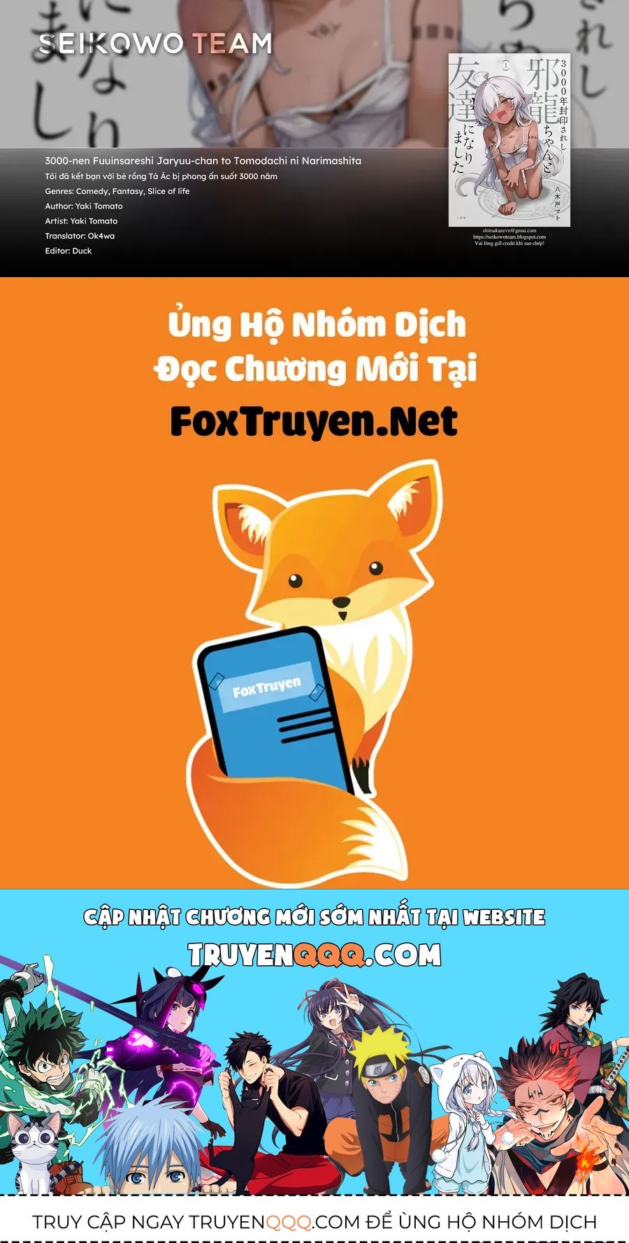 3000-Nen Fuuinsareshi Jaryuu-Chan To Tomodachi Ni Narimashita Chap 9 - Next Chap 8