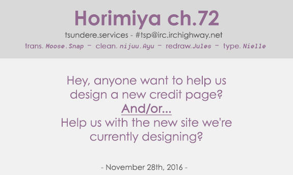 Horimiya Chap 72 - Next Chap 71.5