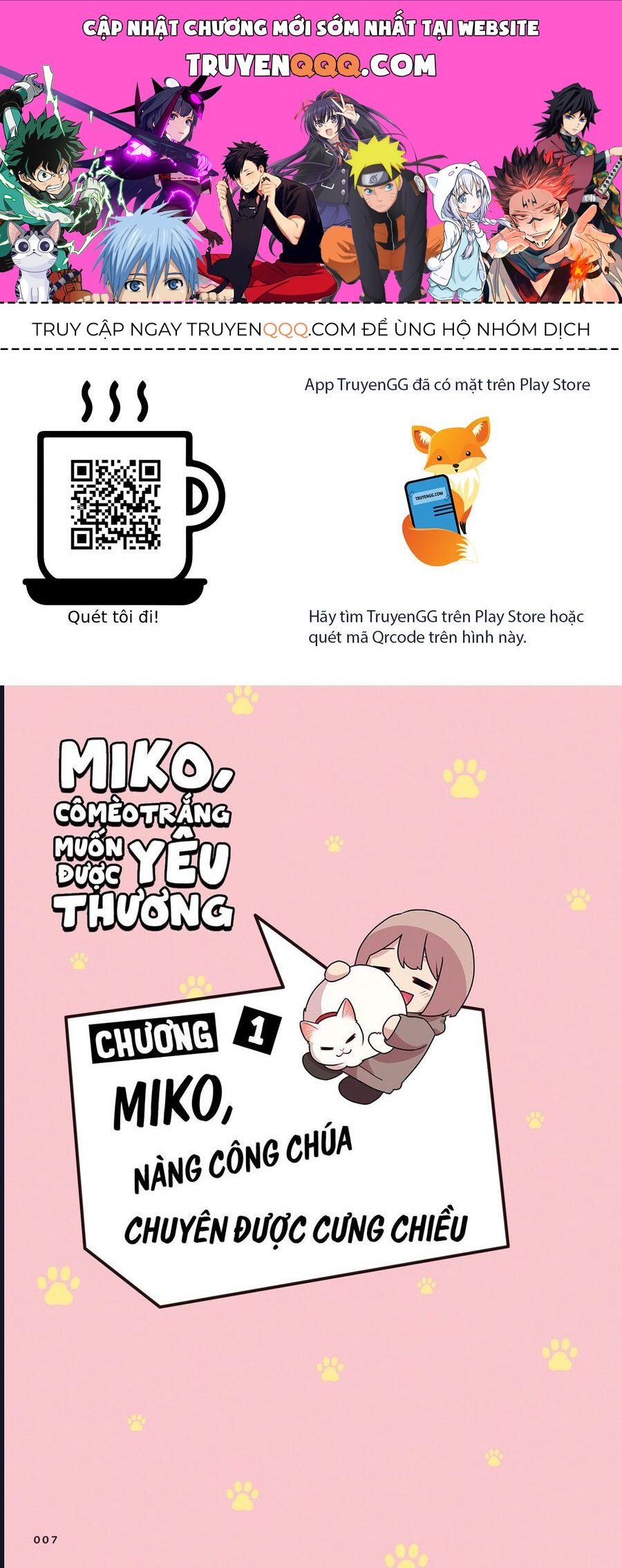 Miko, Cô Mèo Trắng Muốn Được Yêu Thương Chap 1
