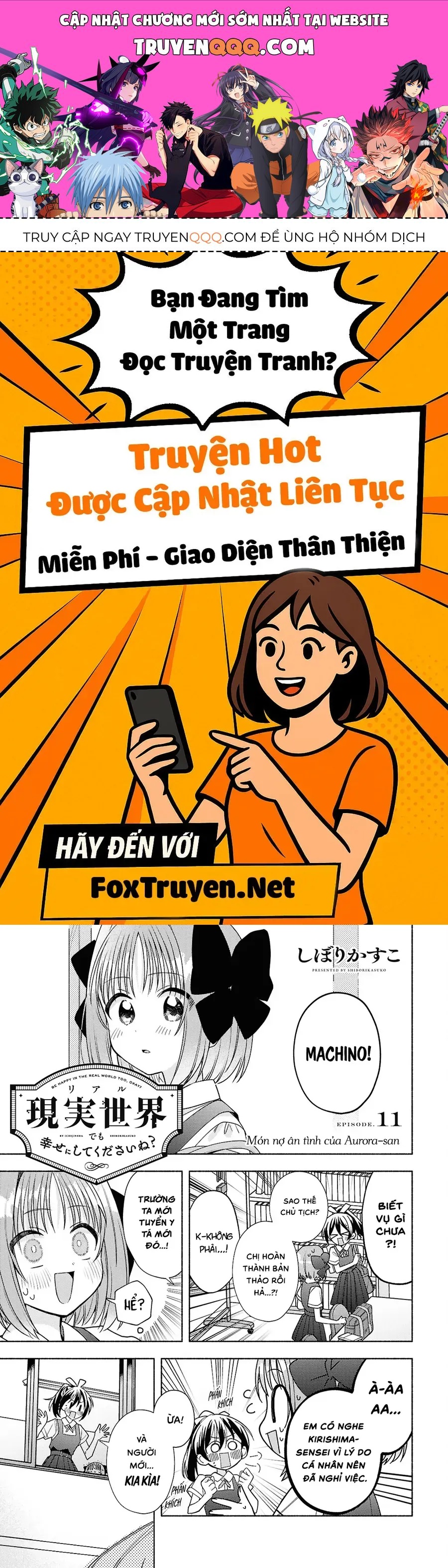 Ở Đời Thực Cũng Phải Hạnh Phúc Nhé! Chap 11 - Next Chap 10