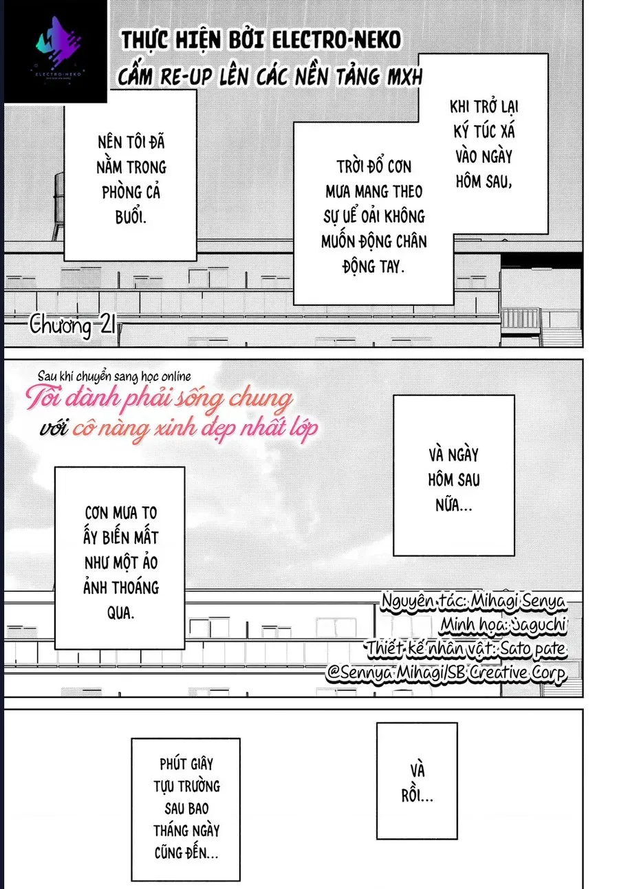 Sau Khi Chuyển Sang Học Online, Tôi Đành Phải Sống Chung Với Cô Nàng Xinh Đẹp Nhất Lớp Chap 21 - Next Chap 20
