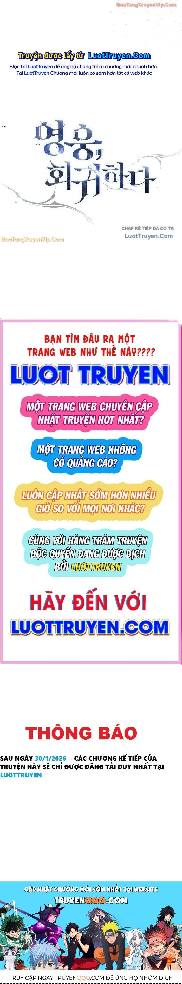 Anh Hùng Trở Lại Chap 138 - Next Chap 137