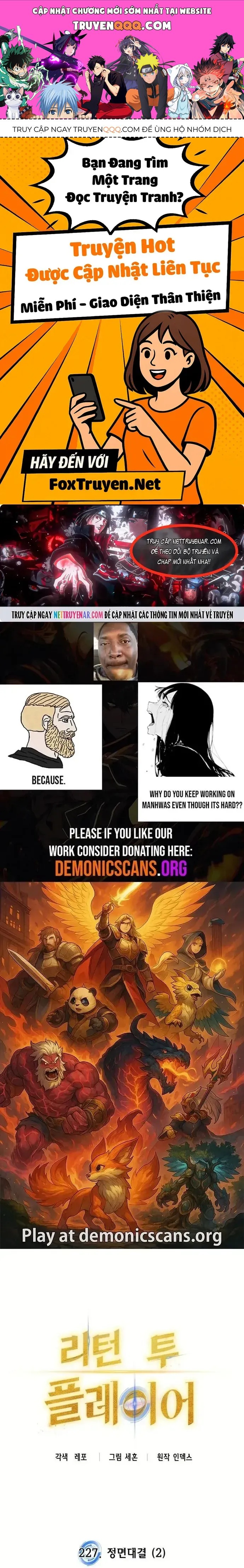 Trở Lại Thành Người Chơi Chap 227 - Next Chap 226