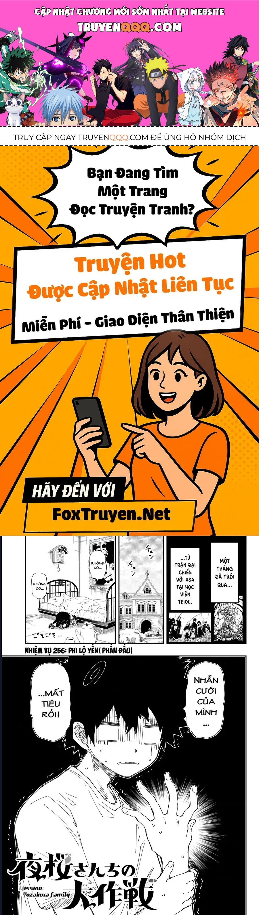 Gia Tộc Điệp Viên Yozakura Chap 256 - Next Chap 255