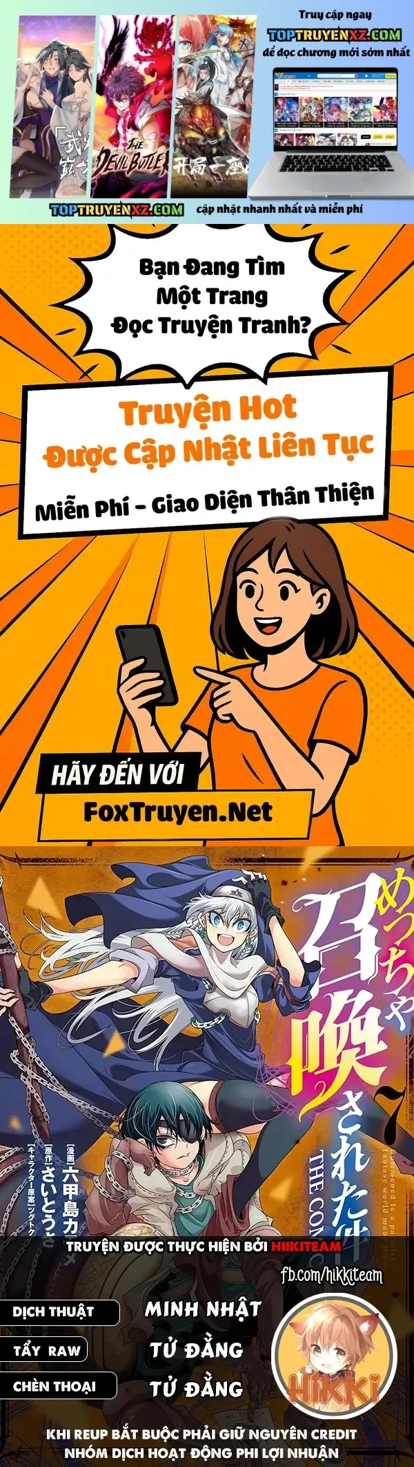 Kẻ Được Triệu Hồi Tới Thế Giới Giả Tưởng Vô Số Lần!! Chap 51 - Next Chap 50