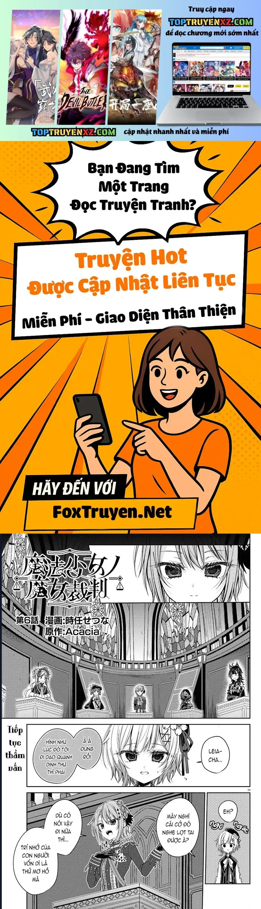 Phiên Tòa Phù Thủy Của Ma Pháp Thiếu Nữ Chap 6 - Next Chap 7
