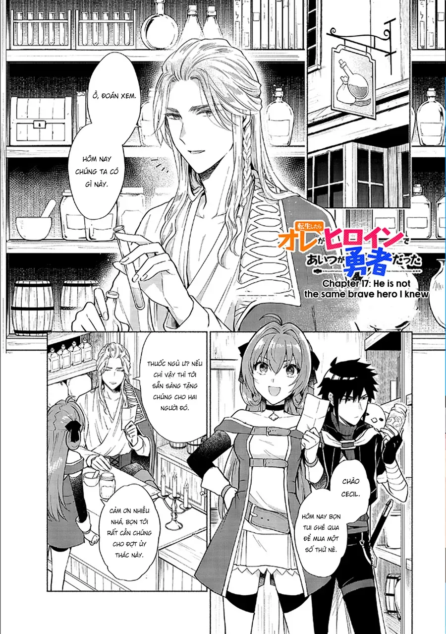 Tensei Shitara Ore Ga Heroine De Aitsu Ga Yuusha Datta Chap 17 - Next Chap 18