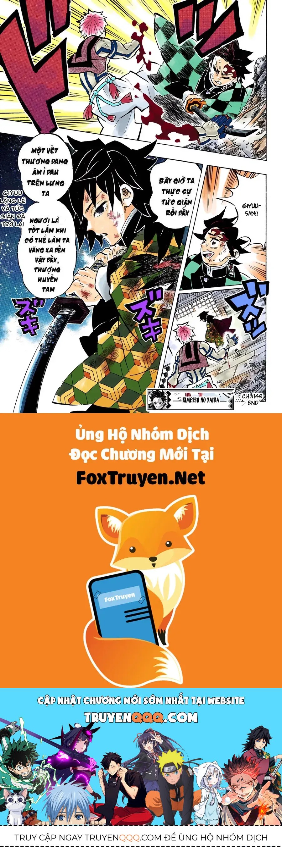 Thanh Gươm Diệt Quỷ (Truyện Màu) Chap 149 - Next Chap 150
