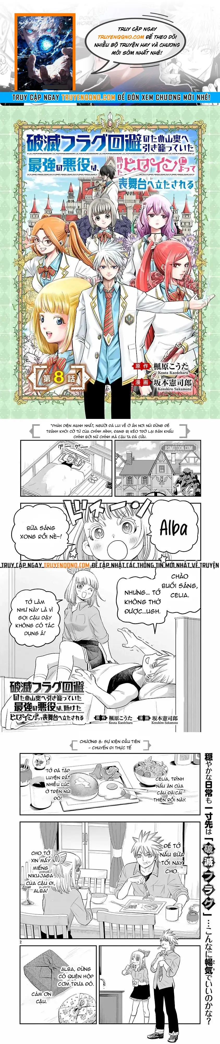 Hametsu Flag Kaihi No Tame Yamaoku E Hikikomotteita Saikyou No Akuyaku Wa, Tasuketa Heroine Ni Yotte Omotebutai E Tatasareru Chap 8 - Next Chap 9