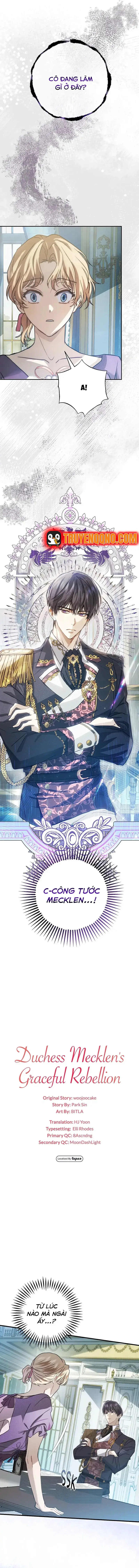 Cuộc Nổi Loạn Tao Nhã Của Nữ Công Tước Mecklen Chap 2 - Next Chap 3