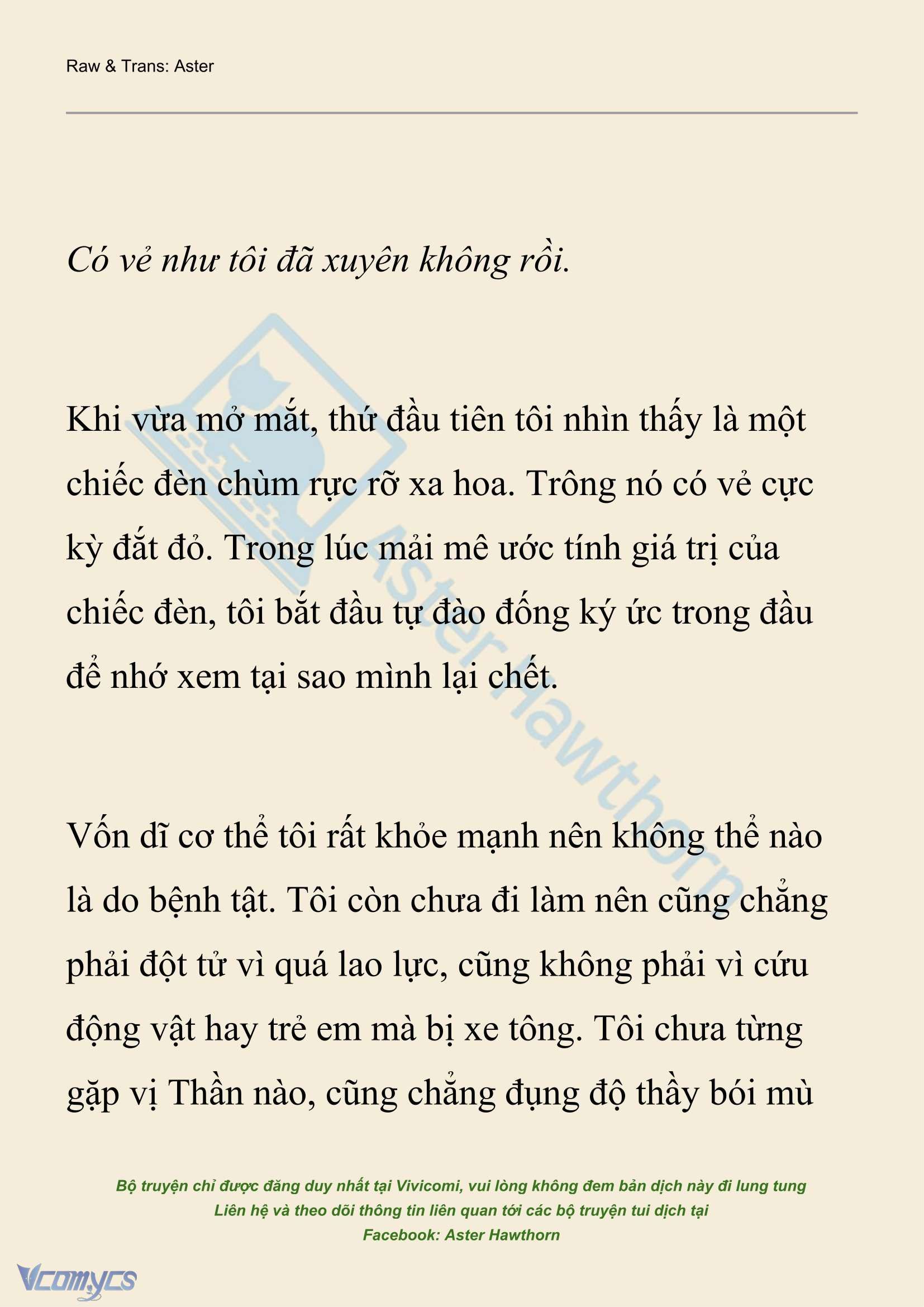 [Novel] Xuyên Vào Tiểu Thuyết, Tôi Thành Truyền Thuyết Rùng Rợn Chap 1 - Next Chap 2