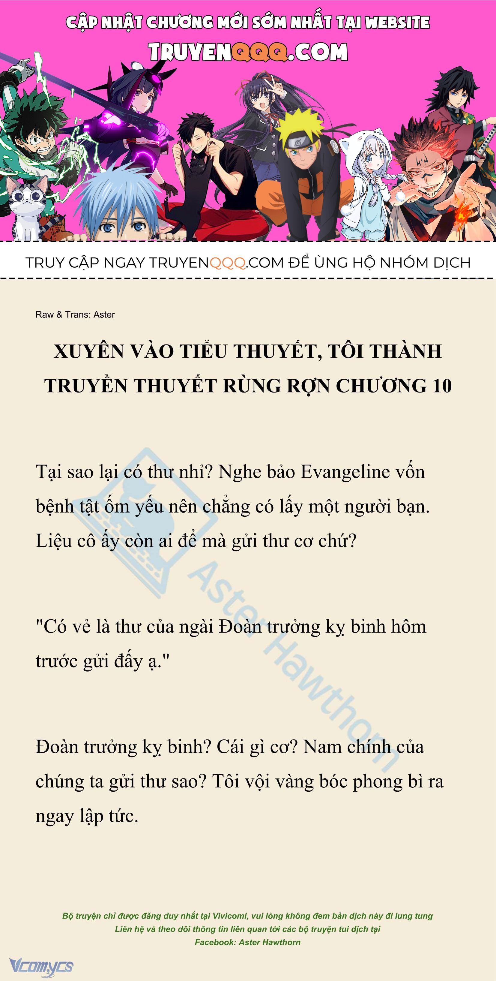 [Novel] Xuyên Vào Tiểu Thuyết, Tôi Thành Truyền Thuyết Rùng Rợn Chap 10 - Next Chap 11