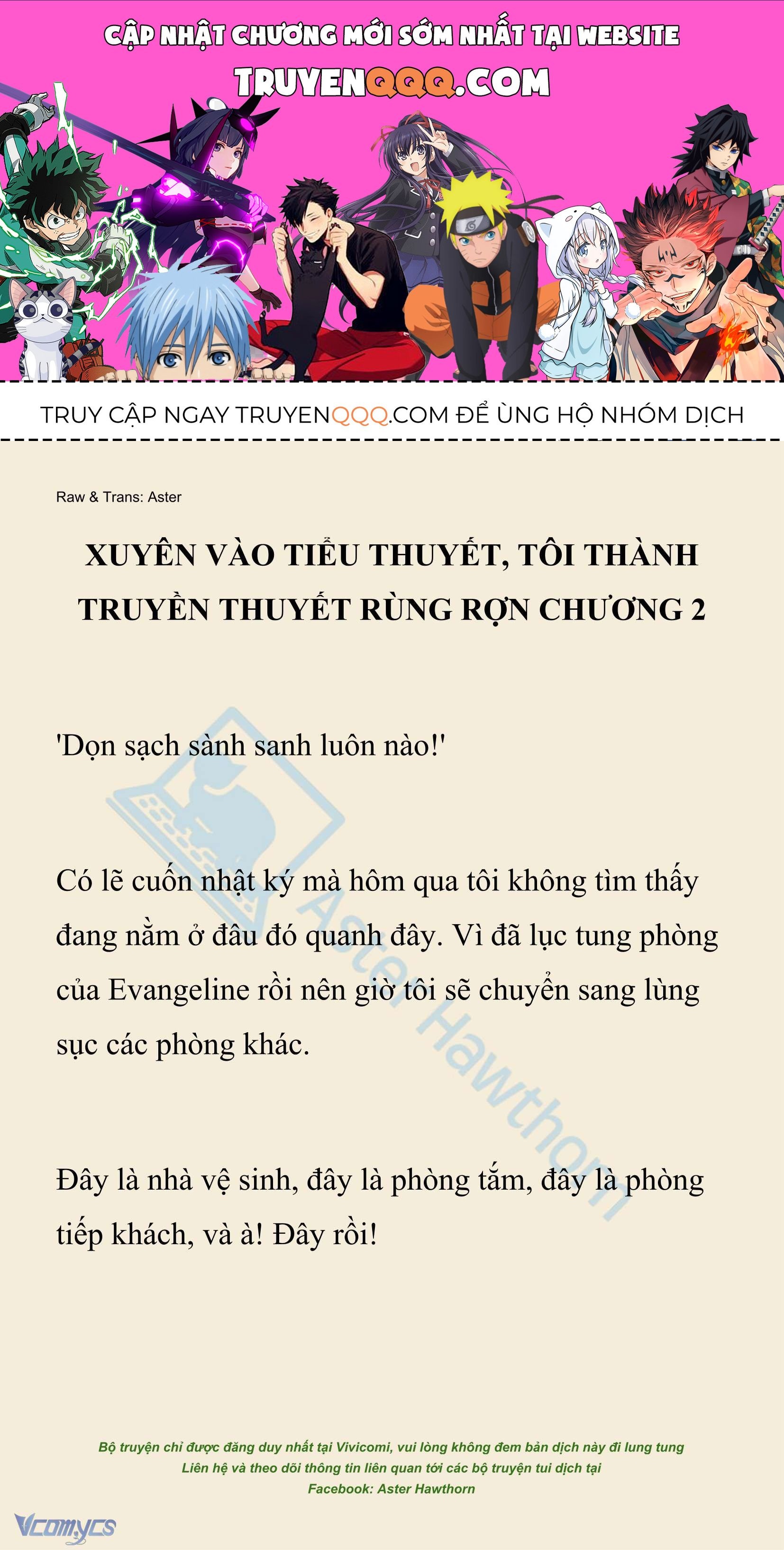 [Novel] Xuyên Vào Tiểu Thuyết, Tôi Thành Truyền Thuyết Rùng Rợn Chap 2 - Next Chap 3