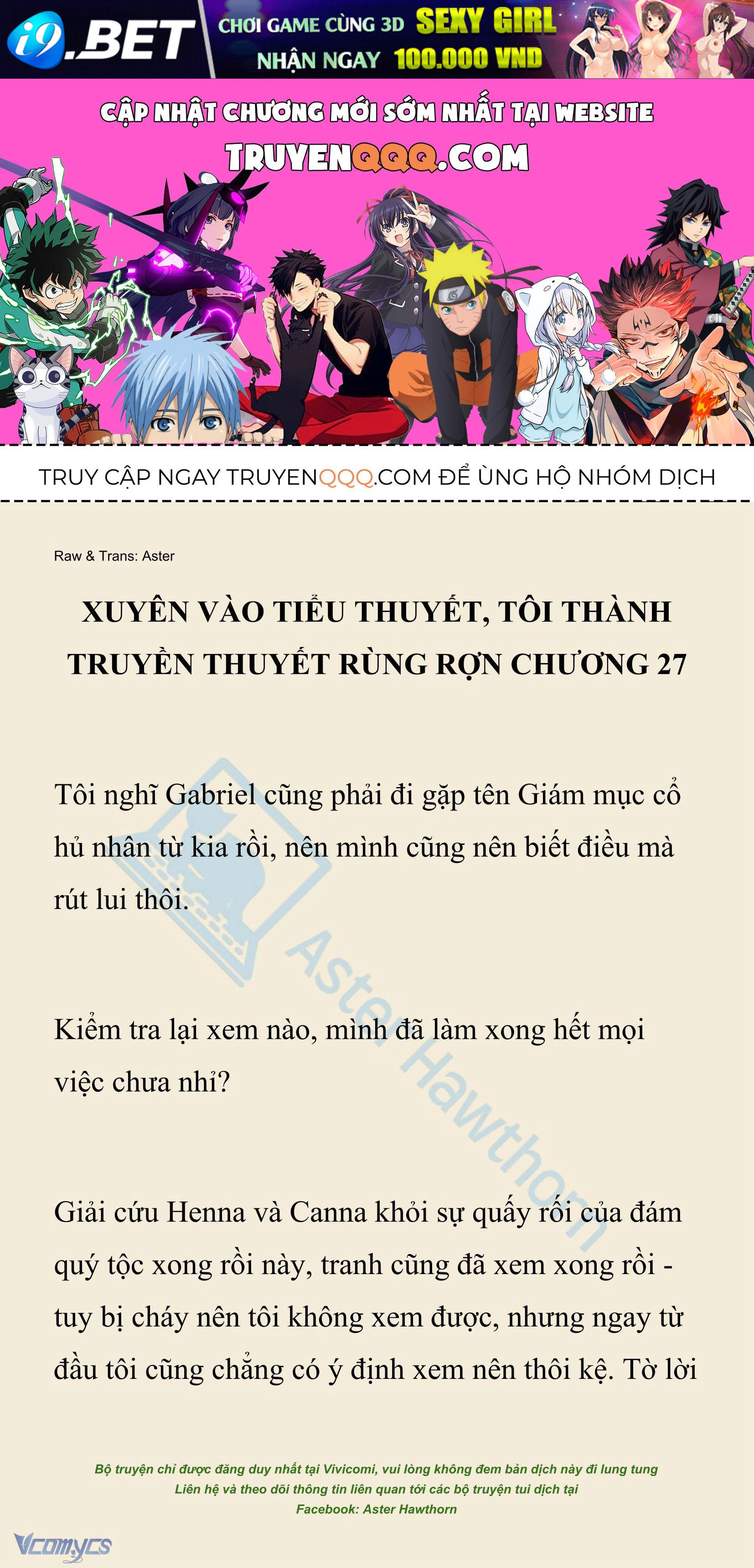 [Novel] Xuyên Vào Tiểu Thuyết, Tôi Thành Truyền Thuyết Rùng Rợn Chap 27 - Next Chap 28