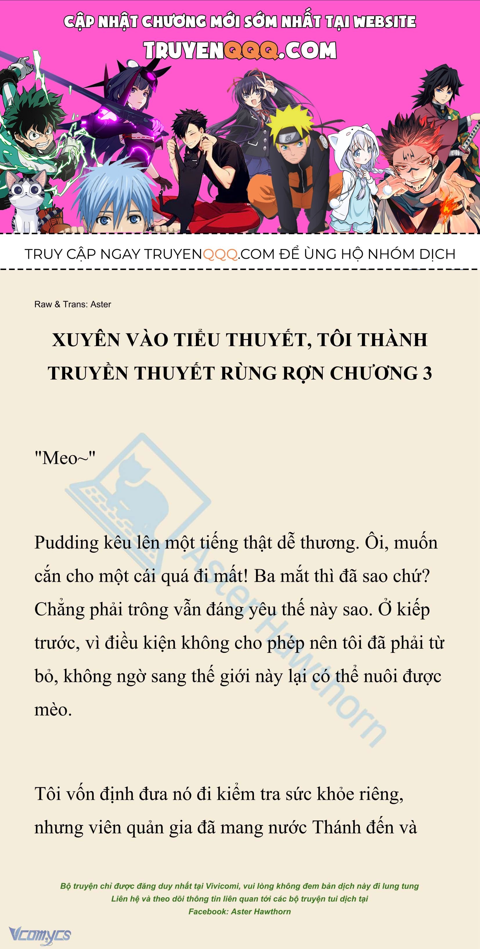 [Novel] Xuyên Vào Tiểu Thuyết, Tôi Thành Truyền Thuyết Rùng Rợn Chap 3 - Next Chap 4