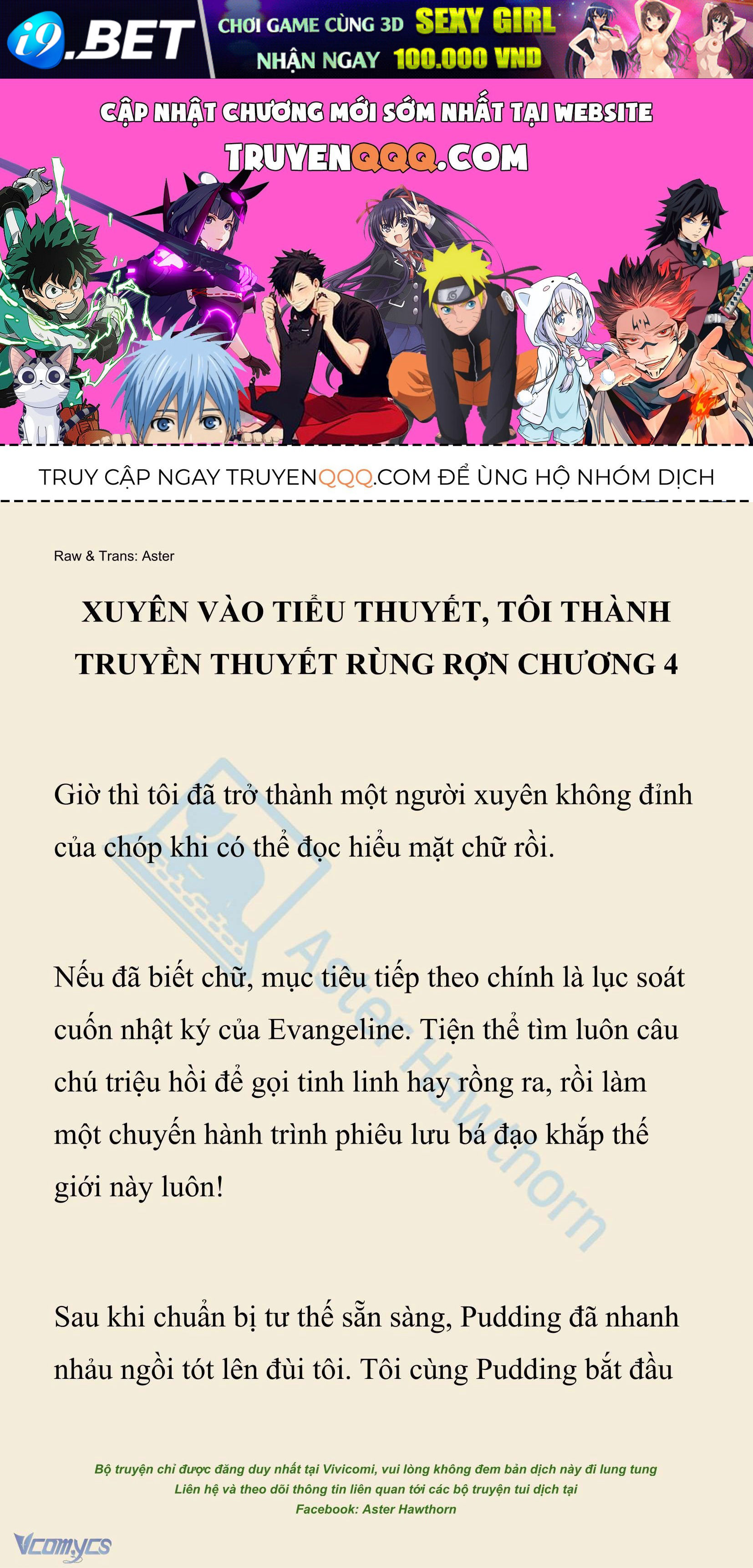 [Novel] Xuyên Vào Tiểu Thuyết, Tôi Thành Truyền Thuyết Rùng Rợn Chap 4 - Next Chap 5