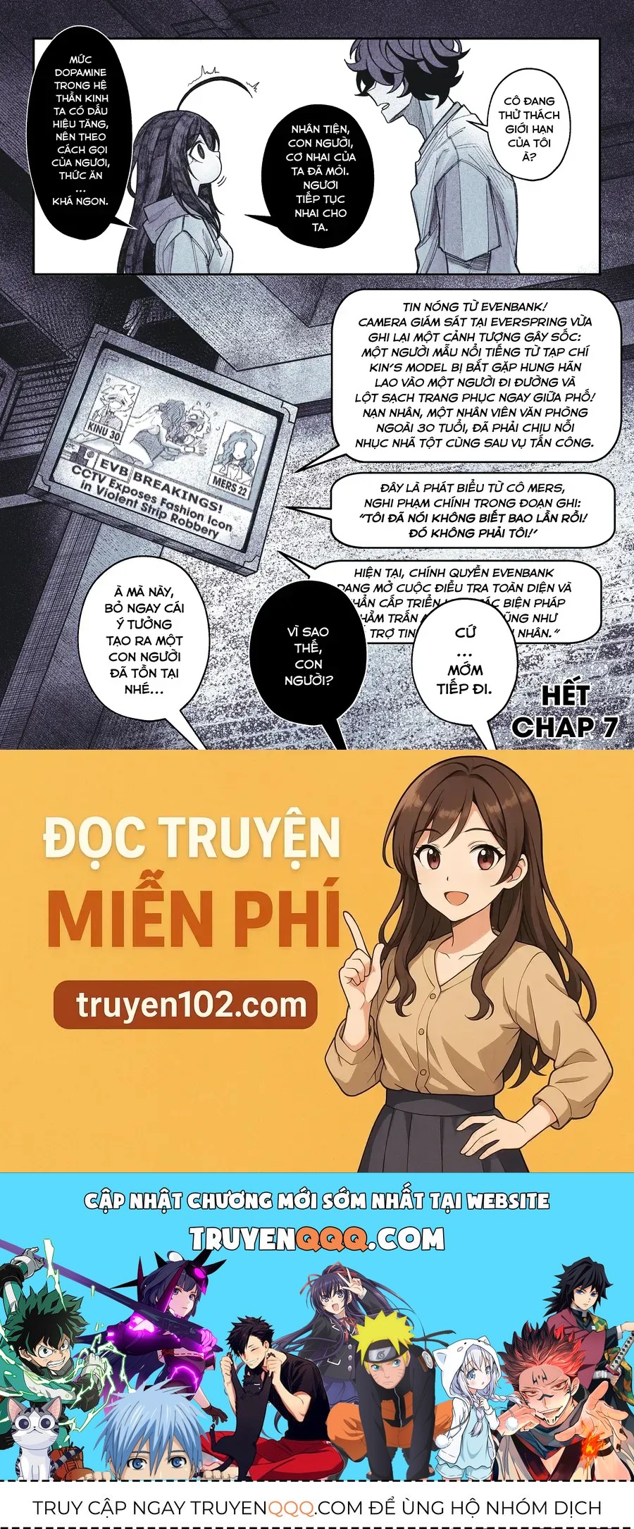 Đồng Nghiệp Tôi Là Một Quái Vật Tà Dị! Chap 7 - Next Chap 8