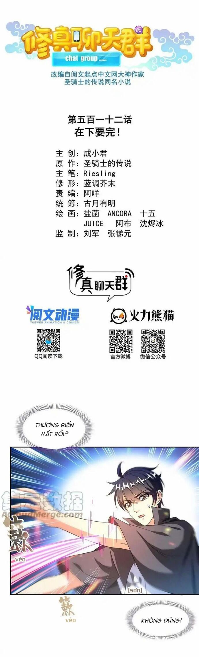 Tu Chân Nói Chuyện Phiếm Quần Chap 512 - Next Chap 511