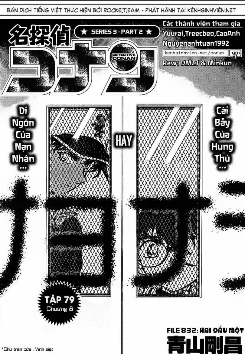 Thám Tử Lừng Danh Conan Chap 832 - Next Chap 831