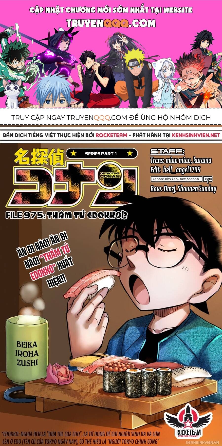 Thám Tử Lừng Danh Conan Chap 975 - Next Chap 974