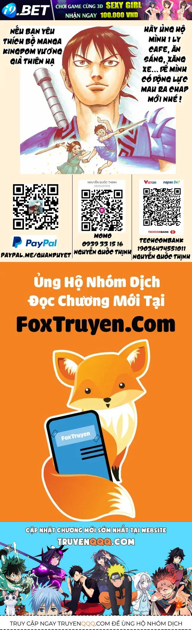 Kingdom - Vương Giả Thiên Hạ Chap 856 - Next Chap 857