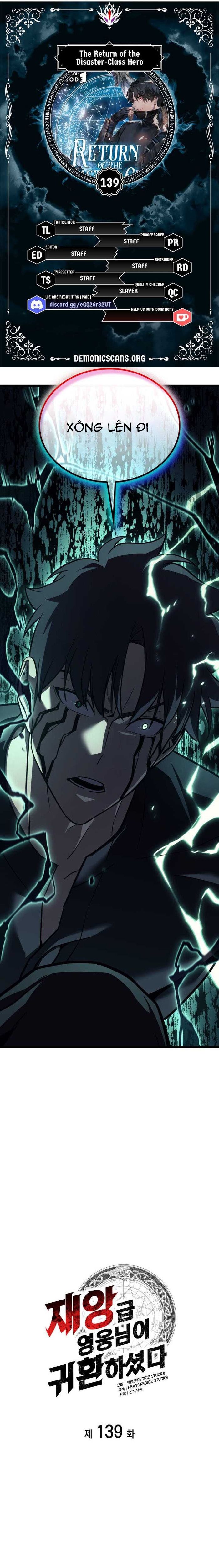 Sự Trở Lại Của Anh Hùng Cấp Thảm Họa Chap 139 - Next Chap 138