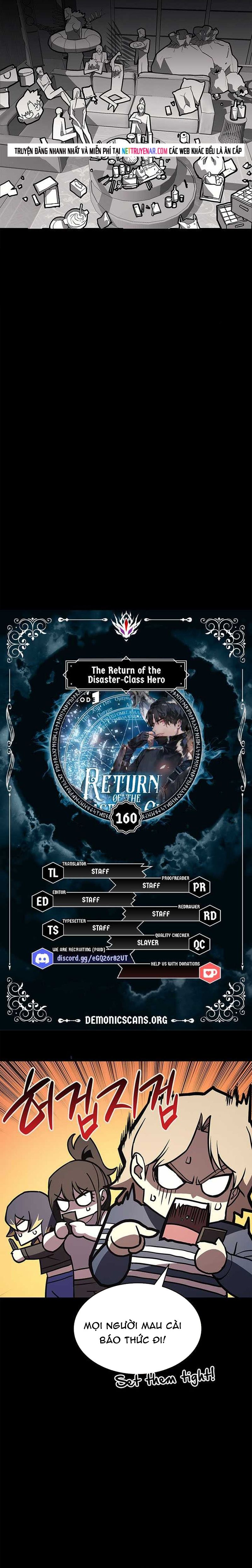 Sự Trở Lại Của Anh Hùng Cấp Thảm Họa Chap 160 - Next Chap 159