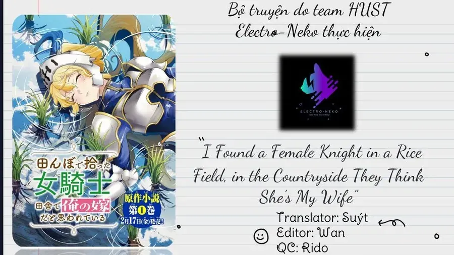 I Found a Female Knight in a Rice Field in the Countryside They Think She’s My Wife Chap 46 - Next Chap 45