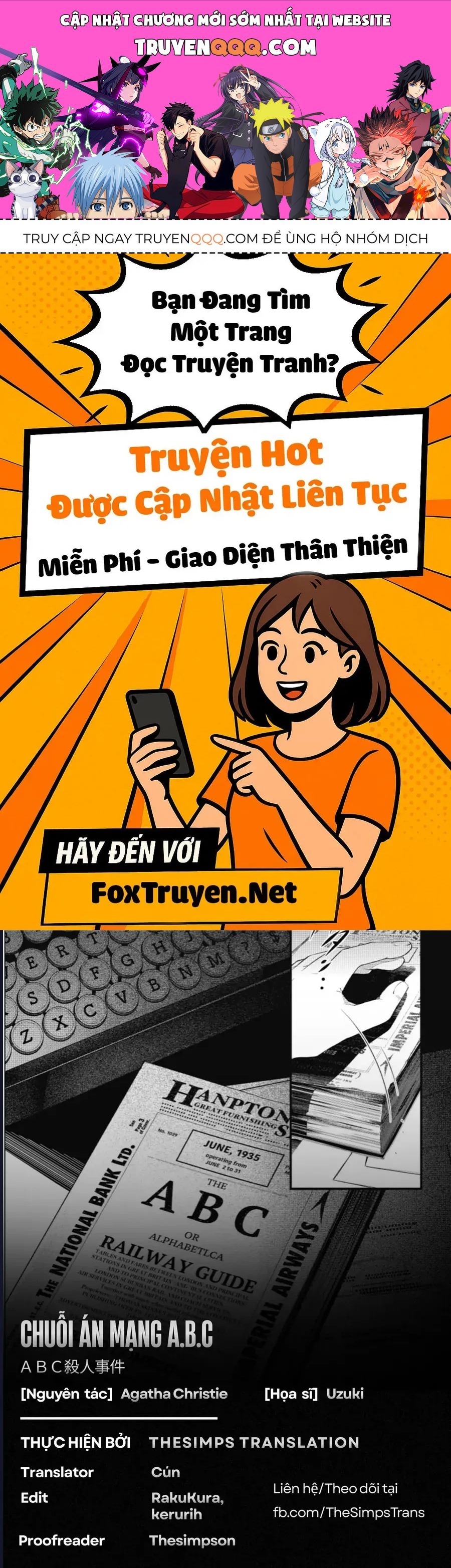 Chuỗi Án Mạng Abc Chap 1 - Next Chap 2