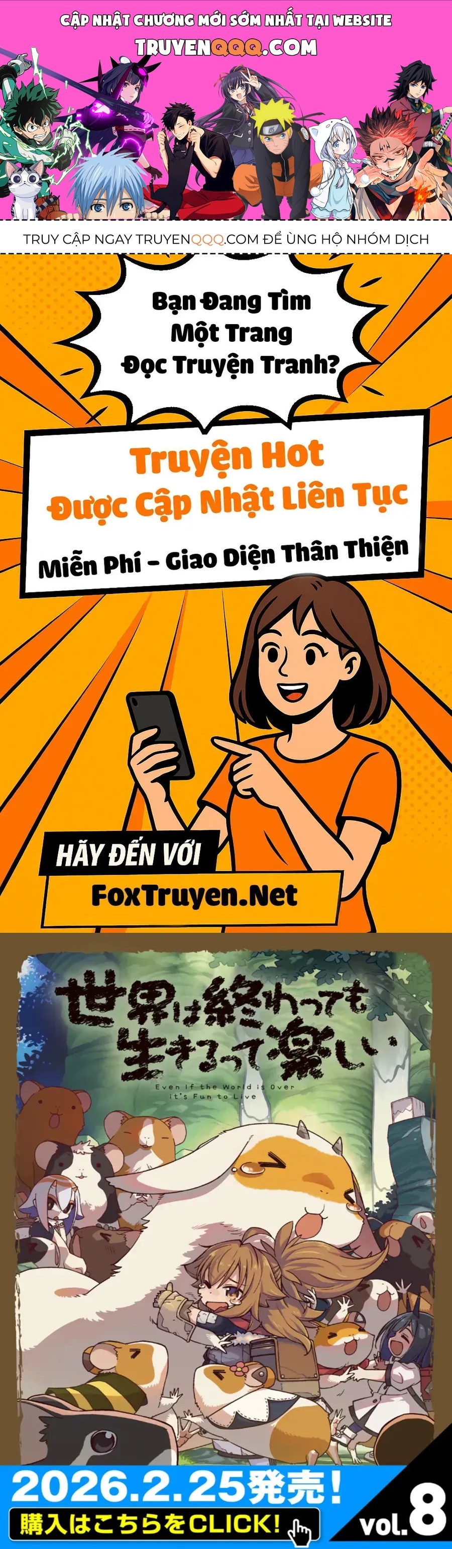 Ngay Cả Khi Hậu Tận Thế, Thật Hạnh Phúc Khi Vẫn Còn Được Sống... (Puchimasu Miếu) Chap 53.1 - Next Chap 54.1