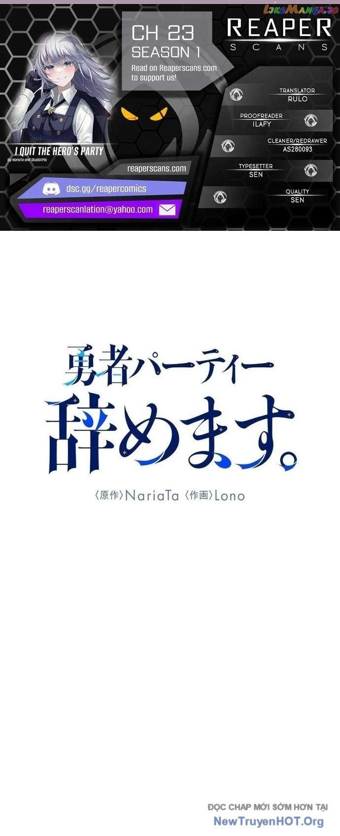 Tôi Rời Khỏi Tổ Đội Anh Hùng Chap 23 - Next Chap 24