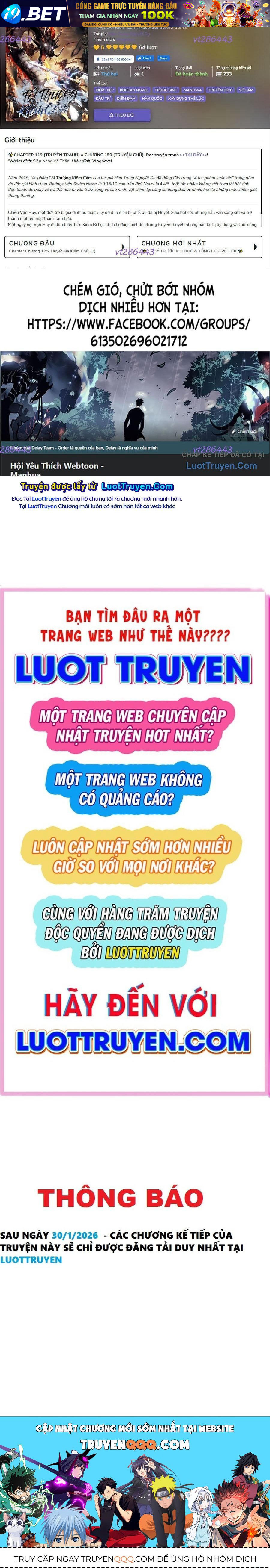 Cảm Kiếm Tuyệt Đối [Chap 148-176] — trang 120