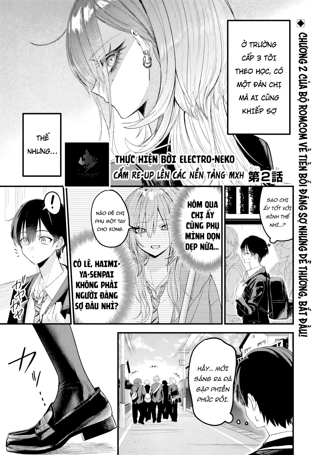 Haimiya-Senpai Vừa Đáng Sợ Lại Vừa Đáng Yêu! Chap 2 - Next Chap 1